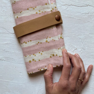 Etui aiguilles circulaires fixes et interchangeables étoiles dorées